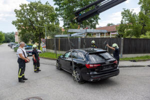 Kreuzungsunfall in Langenlois - Zwei Fahrzeuge schwer beschädigt