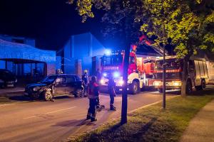 Kollision von zwei Fahrzeugen auf der Langenloiser Zwettler Straße