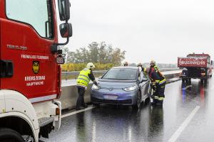 Unfall mit einem Elektrofahrzeug auf der B37