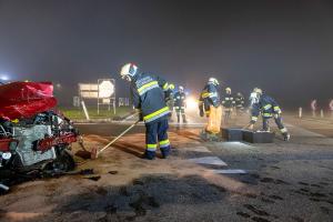 Unfall auf der Reitterner Kreuzung der B37 - Fünf Verletzte