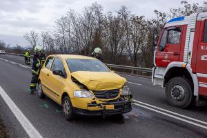 Zwei Unfälle unmittelbar nacheinander auf der B218