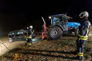 Ein Verletzter nach Fahrzeugüberschlag auf der L109