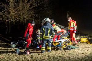 Ein Verletzter nach Fahrzeugüberschlag auf der L109