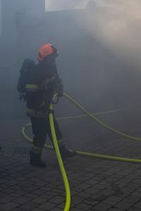 Drei Feuerwehren beim Brand einer Garage im Einsatz