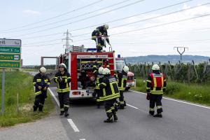 Kreuzungsunfall auf der L7073 in Theiss