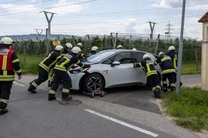 Kreuzungsunfall auf der L7073 in Theiss