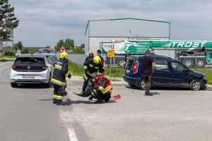 Kreuzungsunfall auf der L7073 in Theiss