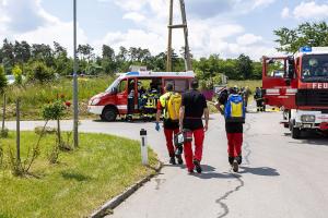 Wohnhausbrand in Schiltern - Fünf Feuerwehren im Einsatz