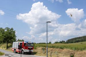 Wohnhausbrand in Schiltern - Fünf Feuerwehren im Einsatz