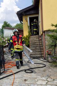 Wohnhausbrand in Schiltern - Fünf Feuerwehren im Einsatz