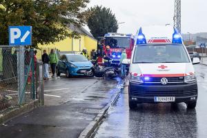 Mopedfahrer bei Unfall auf der Wiener Straße verletzt