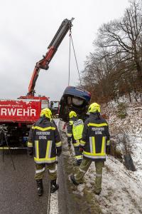 Brandverdacht nach Verkehrsunfall auf der B37 am Gföhlerberg
