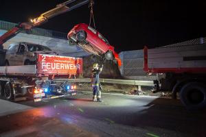 Mehrere Personen bei Frontalzusammenstoß auf der S5 verletzt