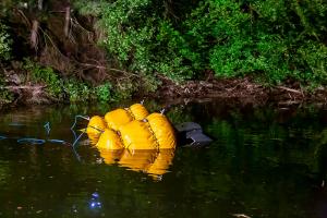 Pkw stürzt in den Stausee Ottenstein - Zwei Personen retten sich aus dem sinkenden Fahrzeug