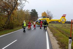 Frontalzusammenstoß zweier Fahrzeuge auf der L43