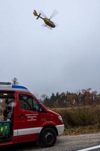 Frontalzusammenstoß zweier Fahrzeuge auf der L43