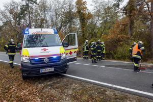Frontalzusammenstoß zweier Fahrzeuge auf der L43