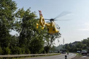 Ein Schwerverletzter bei Unfall auf der L114