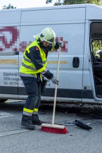 Ein Schwerverletzter bei Unfall auf der L114