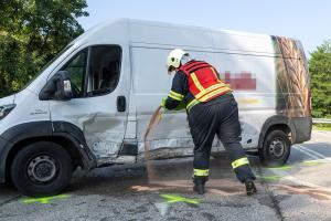 Ein Schwerverletzter bei Unfall auf der L114