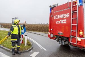 Eine verletzte Person bei Unfall auf der L114
