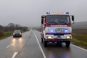 Eine verletzte Person bei Unfall auf der L114