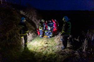 Pkw-Absturz nach Stunden entdeckt - Vermisste Frau gerettet