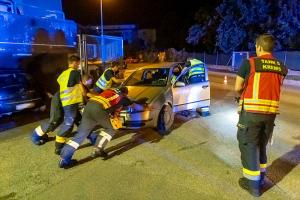 Fahrzeugbergung nach Flucht vor der Polizei