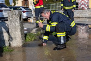 Wasserrohrbruch in Rohrendorf - B35 teilweise gesperrt